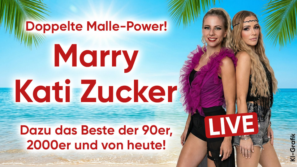 Bootsparty Hamburg am 25.04.2026 - Marry & Kati Zucker live